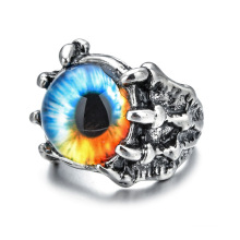 Shangjie OEM anillos Halloween Gift Unique Goat Rings Gothic Eyes Buddle Alloy Ring Punk Adjustable Boys Mens Ring